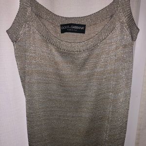 Dolce & Gabbana small metallic tank